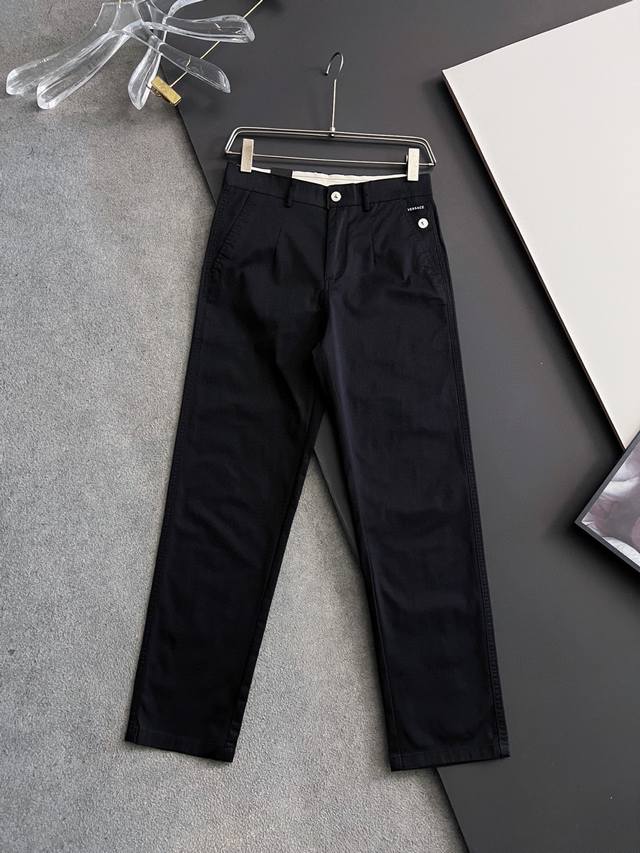 Versac*, 2025 latest specially modified pure cotton men's casual suit pants# Thi