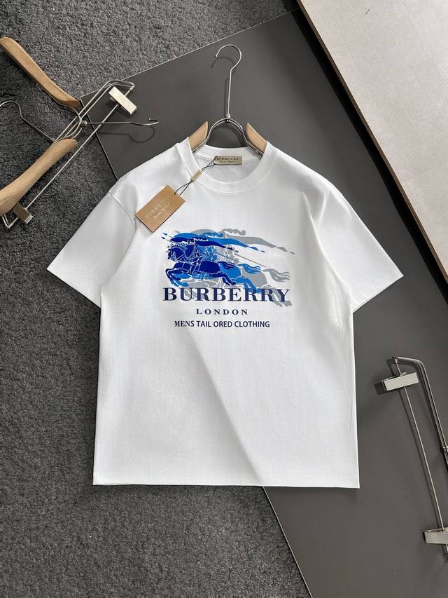 Bbr 2025Ss Spring and Summer latest round neck fashion short-sleeved T-shirt, of