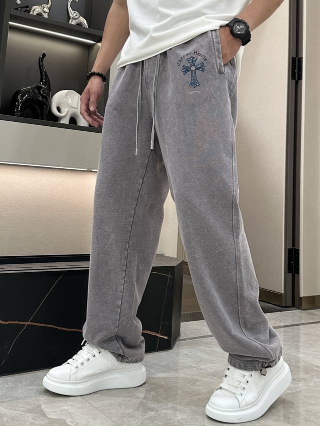 Chrome Hearts 2025 Spring and Summer latest series of men's casual pants! uses c