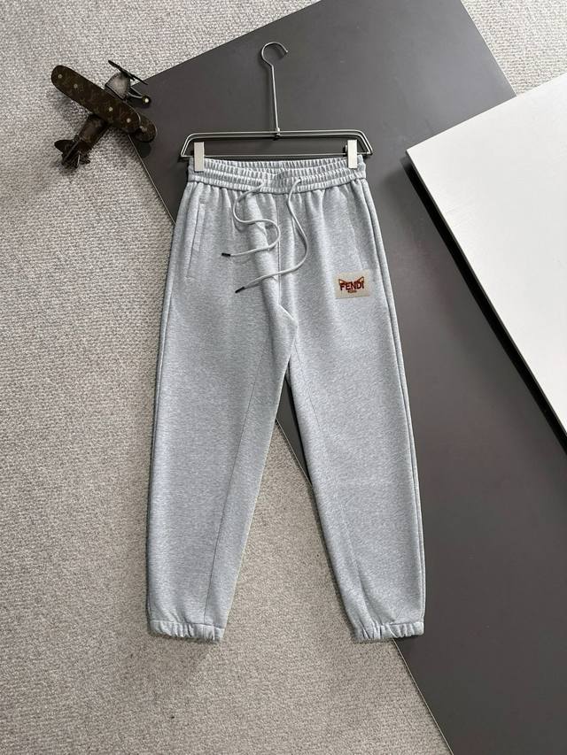 Fendi's top-quality 2025 spring and summer new casual pants! Brand classic logo