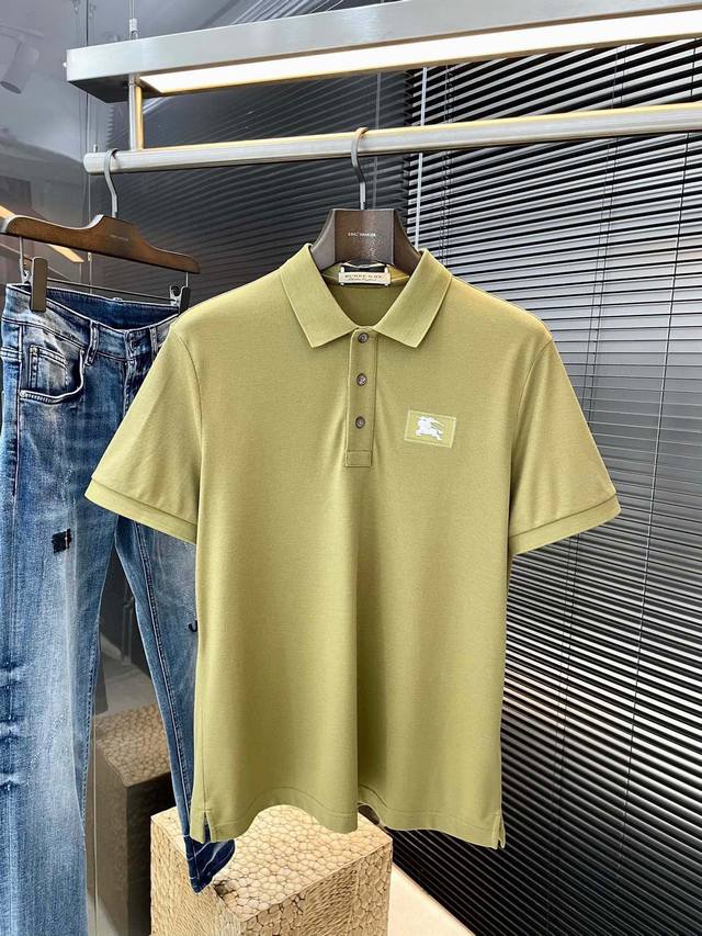 Burber- The latest Polo short-sleeved shirt of Burber in 2025, made of the lates