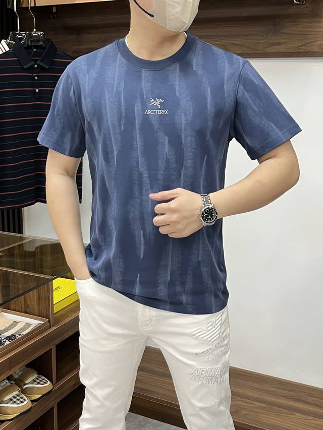 Arc Arc'teryx-2540Ss Summer new fashion hit round neck T-shirt, casual and fashi