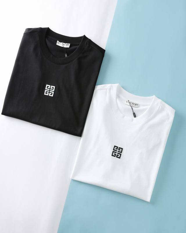 Giv Ji** 25Ss Spring and Summer new style mercerized cloud cotton round neck sho