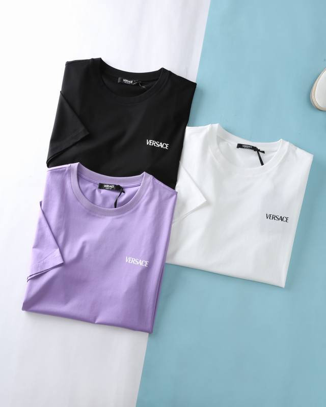 Ver*Thinker 25Ss Spring and Summer new high-count mercerized cotton round neck s