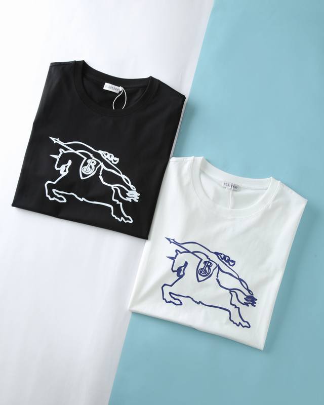 Bbr Ba*li 2025Ss new summer style, men's classic warhorse collection logo print