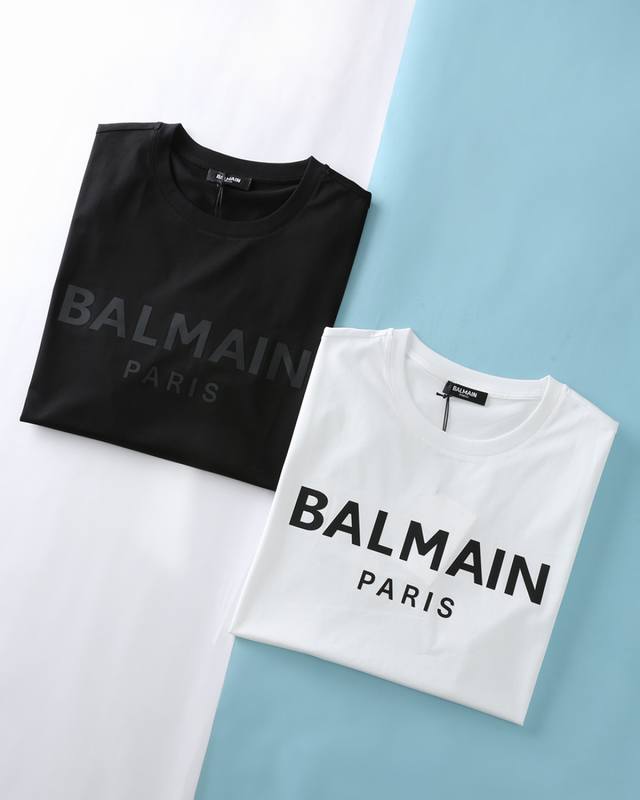 Bm *Man 25Ss new summer high-count mercerized cotton round neck short Tee, men's
