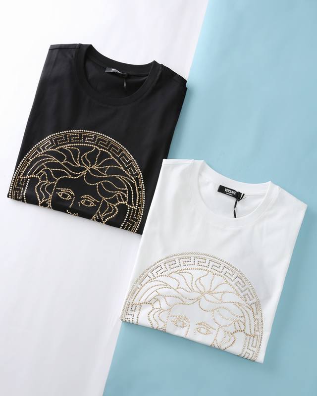 Ver*Thinker 25Ss Summer new high-count double mercerized cotton short-sleeved T-