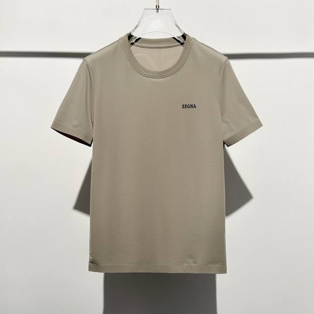 Zegna men's 2025 spring and summer new short-sleeved shirt, sold simultaneously