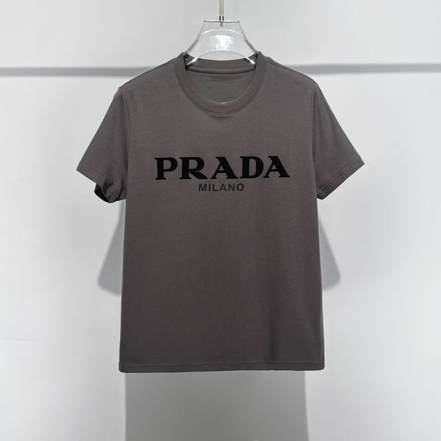 Pr25Ss Spring and summer new heavy-duty classic letter logo short-sleeved T-shir