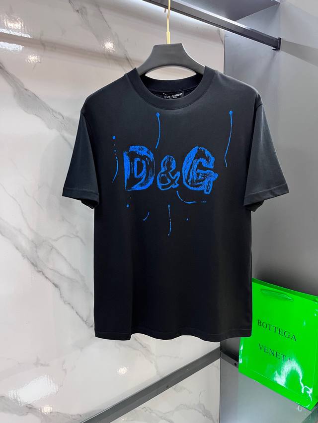 Dg 25Ss Spring and Summer new model, the latest short-sleeved round neck T-shirt
