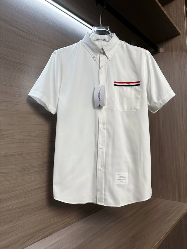 Tb 25Ss summer pocket casual cotton short-sleeved shirt, 100% pure bloodline, cl