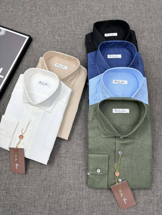 Epic-level linen shirt, exclusive to Lp, with multi-color embroidered logo on th