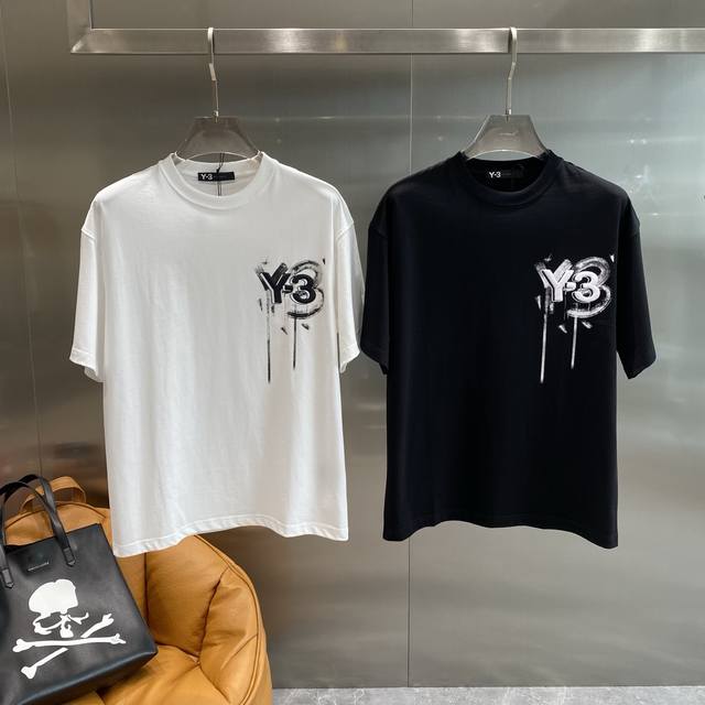 Y3 2025 Spring and Summer New Release Counter Latest Short-sleeved Round Neck T-