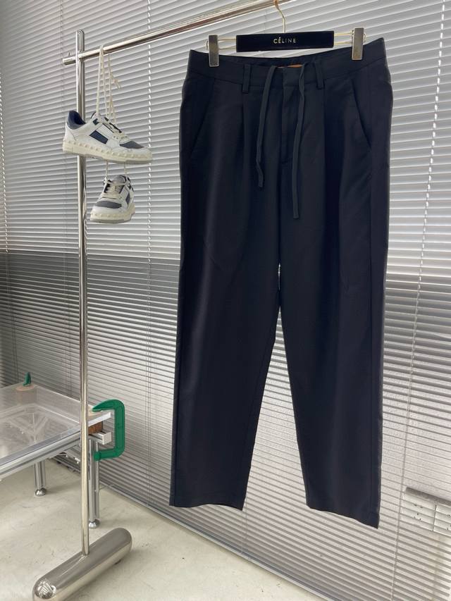Z Zegn 25Ss Spring and Summer Series Casual Pants Size: 30-38 Size 37 Loose Fit