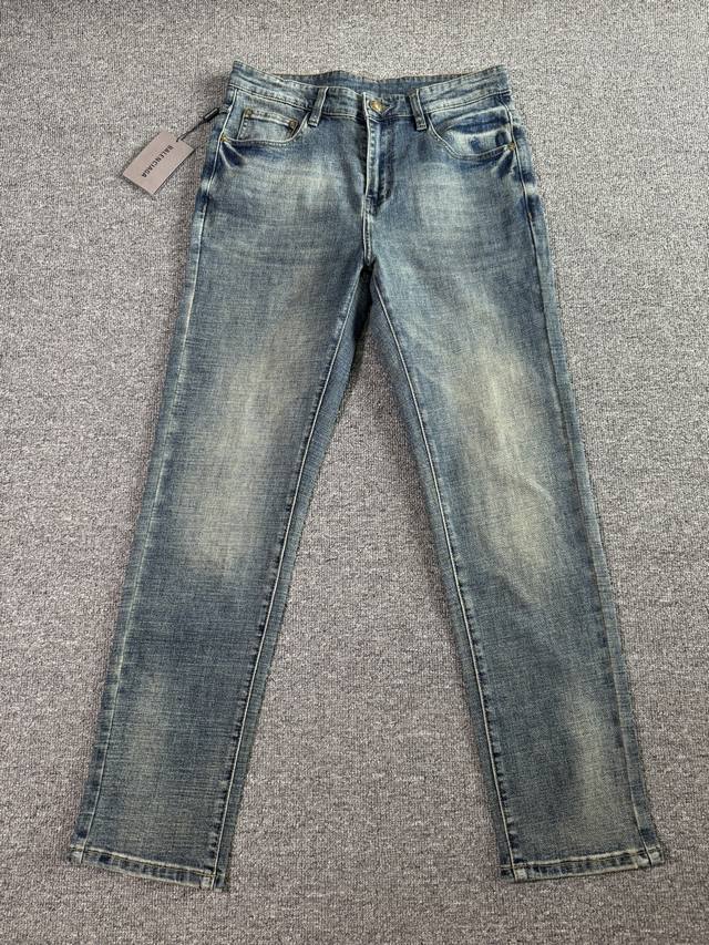 Balenciaga new 2025Ss spring and summer new slim straight jeans perfect washing