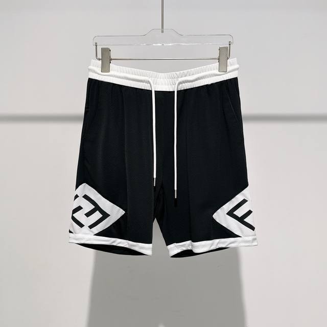 F's 2025 summer new men's casual shorts, high-end custom mesh fabric, breathable