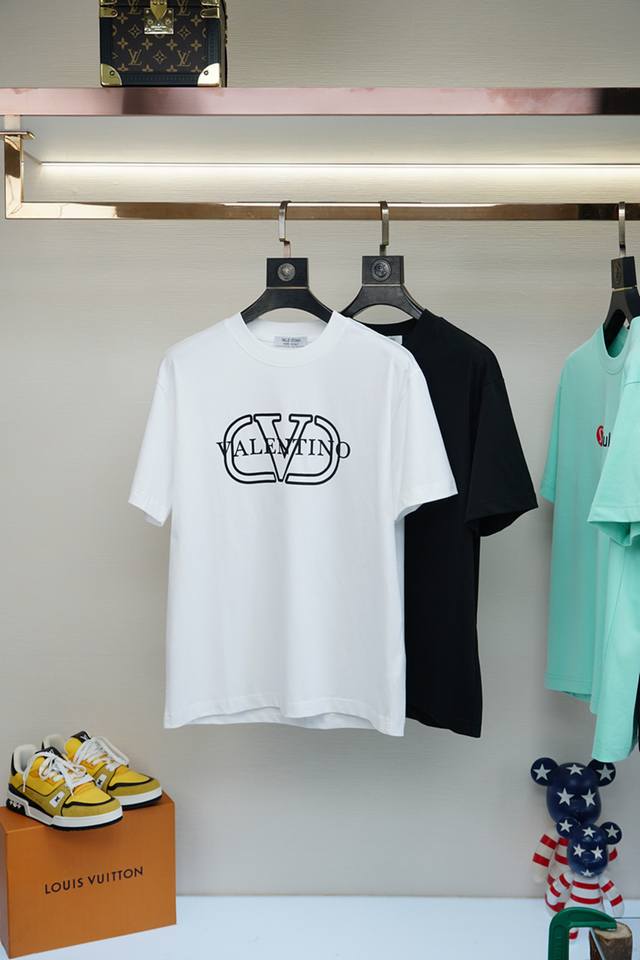 Valentino-2025 Summer exclusive new original men's casual short-sleeved high-end