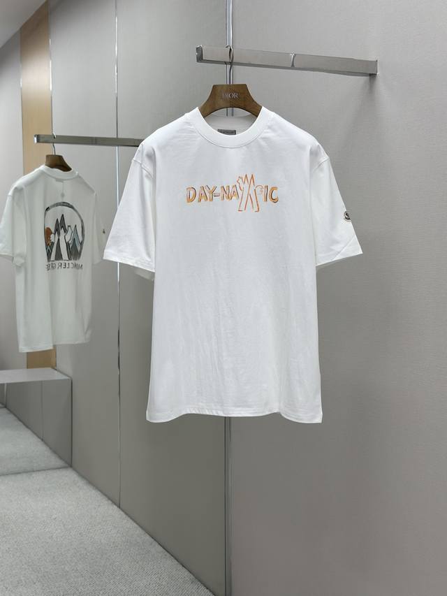 Moncler 25Ss Spring and Summer new model, the latest short-sleeved round neck T-