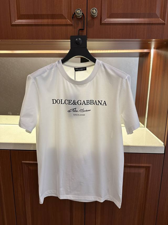 Dujia 2025 new round neck short-sleeved T-shirt. It uses double mercerized fabri