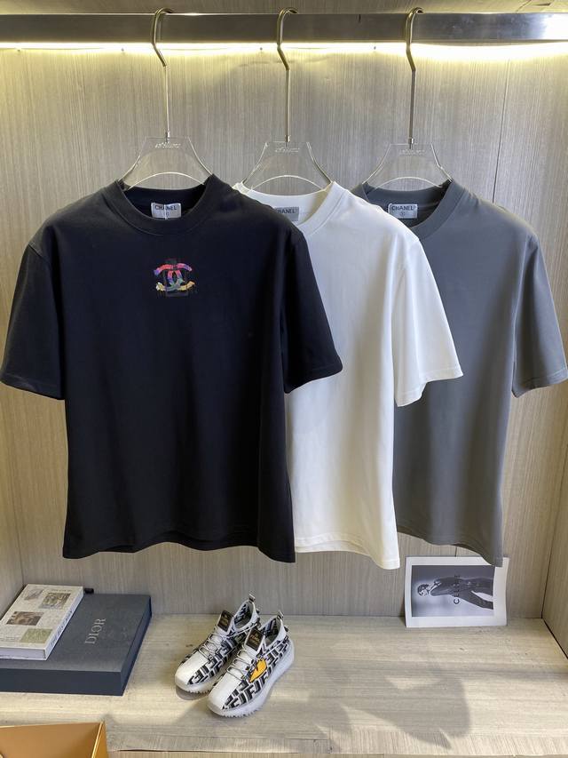 Chanel 2025Ss spring and summer latest short-sleeved T-shirt is out! ! 2025 new