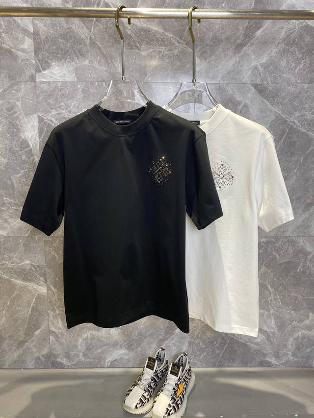 Ch Chrome Hearts 2025Ss Spring and Summer High Quality Couple Short Sleeve T-shi
