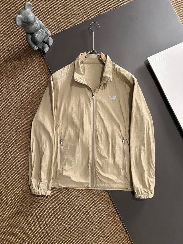 Armani 2025 Spring and Summer new men's sun protection clothing thin jacket, uni