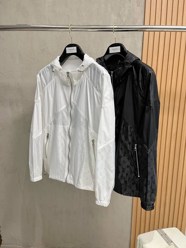 Lv sun protection clothing classic functional casual jacket zipper waterproof de