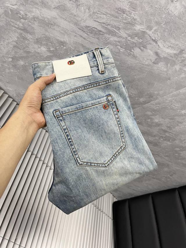 Gucci's newest jeans for spring 2025. No pressure to enter or leave the store. H