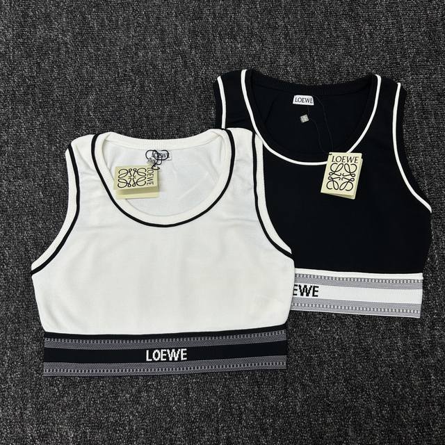 Loewe & Loewe new round neck short camisole 2 colors 3 sizes Sml ready to supply