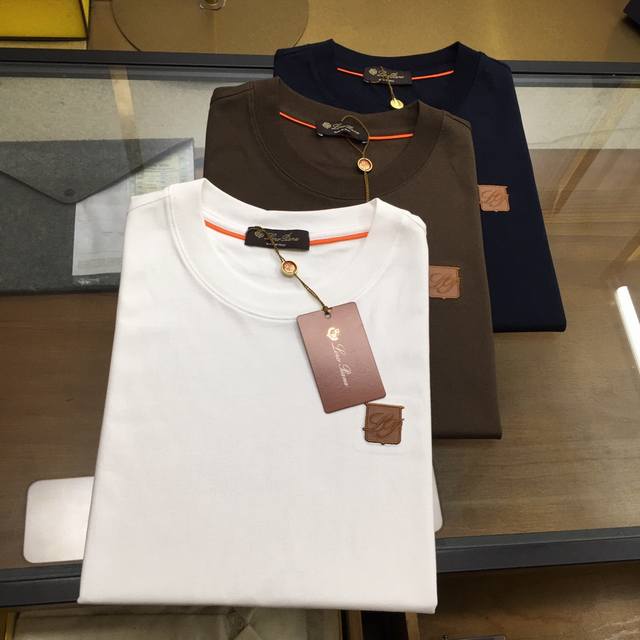 New product from the counter Lp 25 Spring and Summer new round neck short-sleeve