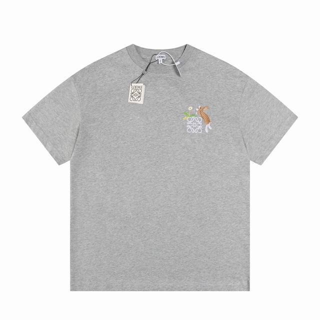 High quality Loew new series Logo rabbit short-sleeved T-shirt, high-quality cot