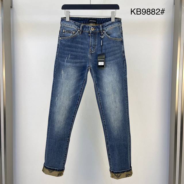 Ama 2025 spring and summer new original jeans, original hardware leather label!