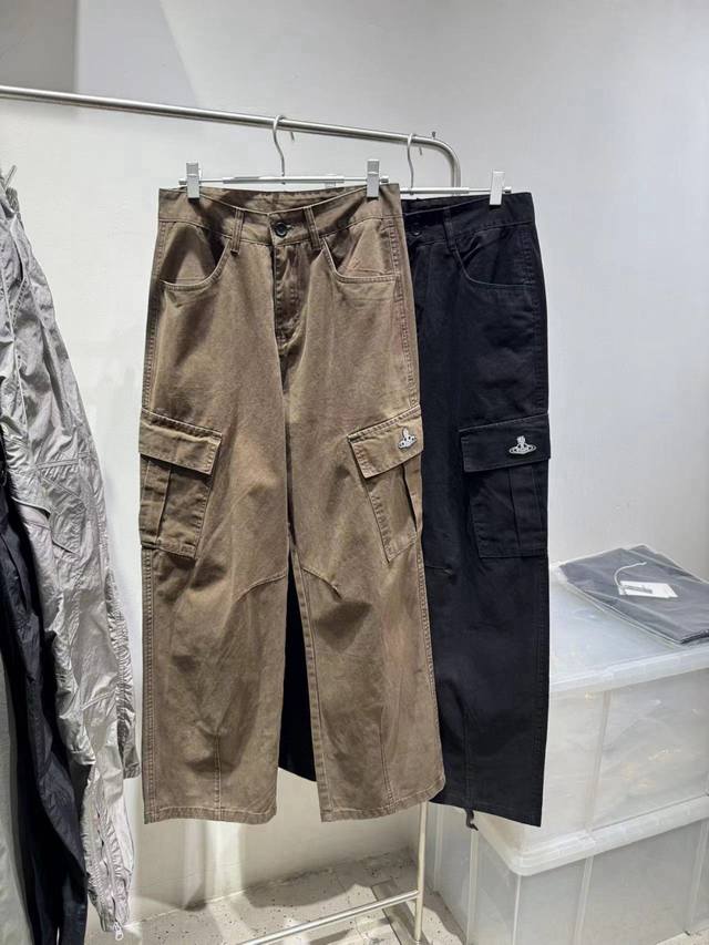 Loose overalls, a classic example of Vv, the new straight-leg casual overalls fr