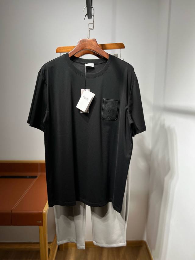 Price New Cd Letter Printed Double Mercerized Cotton Short Sleeve T-shirt Men's