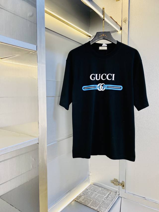 Gucci original quality 2025 latest round neck short-sleeved T-shirt with advance