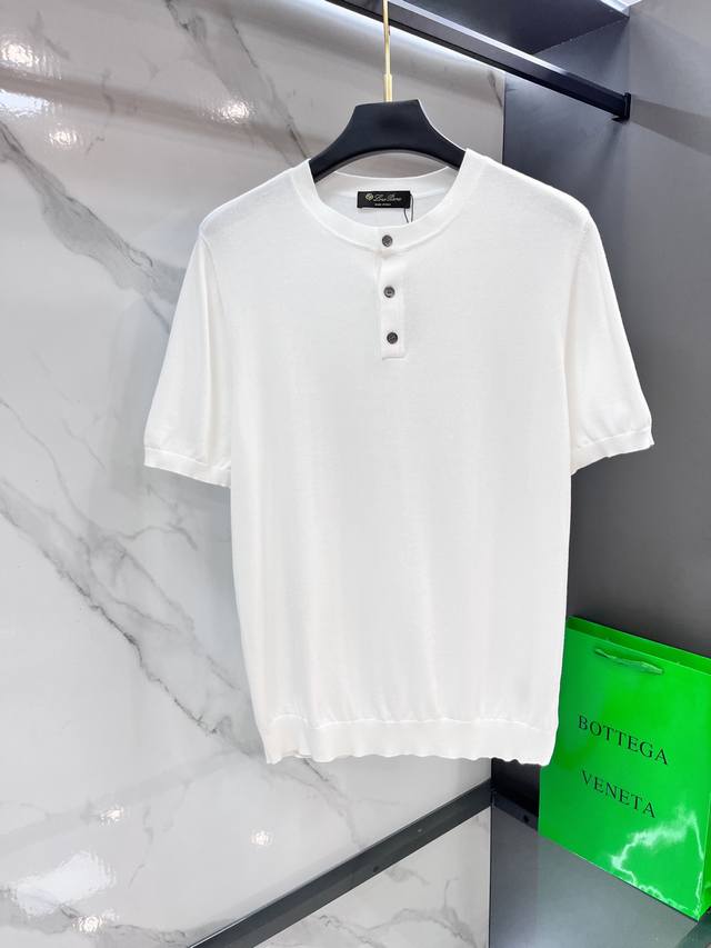 Loro Piana wool button polo shirt Process description: Use the German imported S