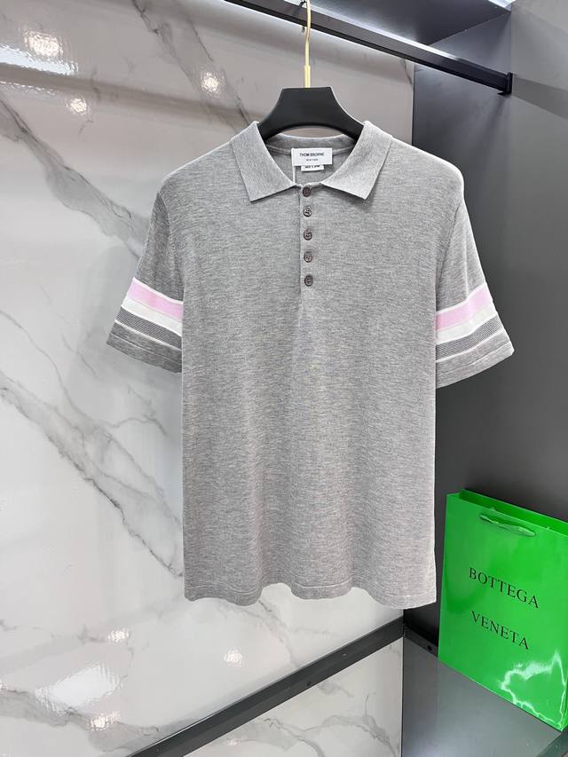 Thom Browne Tb side sleeve four-bar sweater Custom-made fabric, the fabric is ma