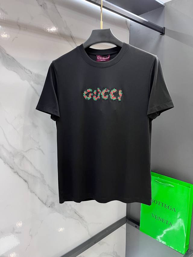 Gucci 2025Ss spring and summer boutique short-sleeved T-shirt official website s