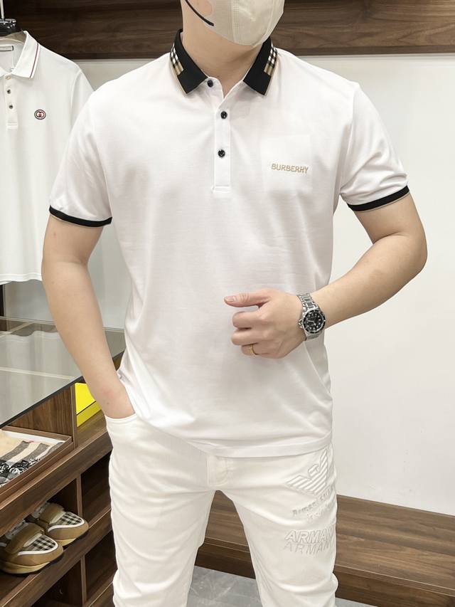 Burberry-2540Ss Spring new fashion hit lapel T-shirt, a must-have for casual and