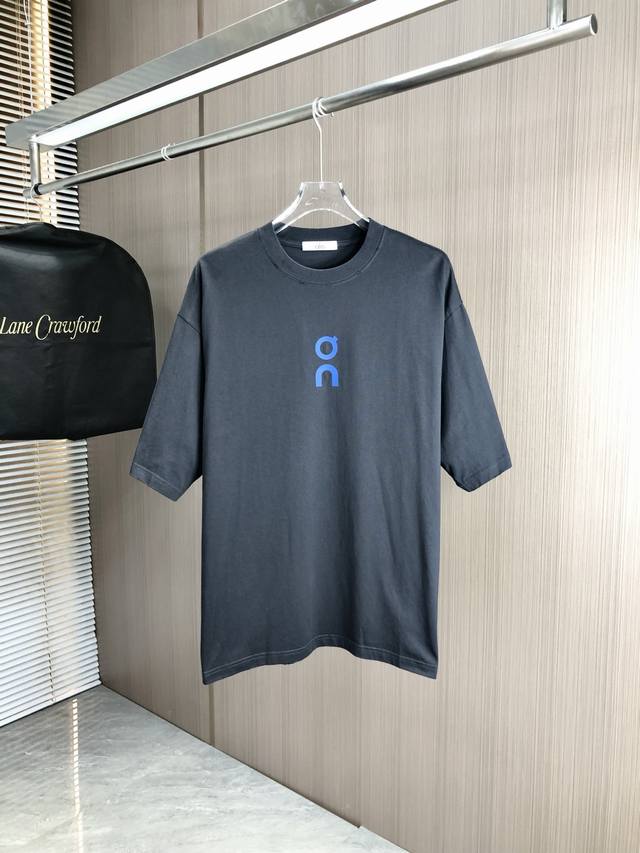 Qu2025 Spring and Summer new tape letter print short sleeve imported fabric. Exq