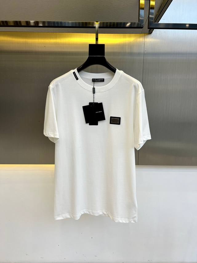Dg, 2025 Summer Men's New Classic Logo Printed Round Neck Short Sleeve T-shirt.