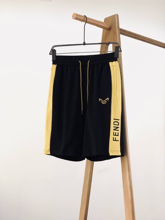 Fendi 2025Ss spring and summer new product Little Monster contrast shorts, made