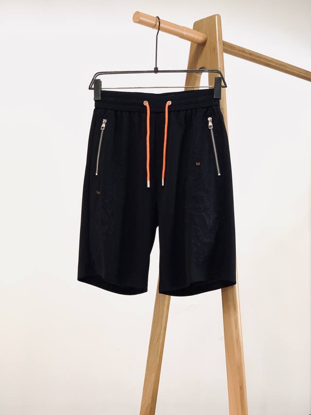 Louisvuitton 2025Ss Spring/Summer new product embroidered shorts, first-class te