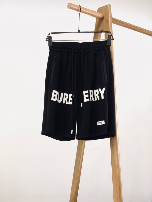 Burberry 2025Ss Spring/Summer new product drawstring embroidered shorts! fashion