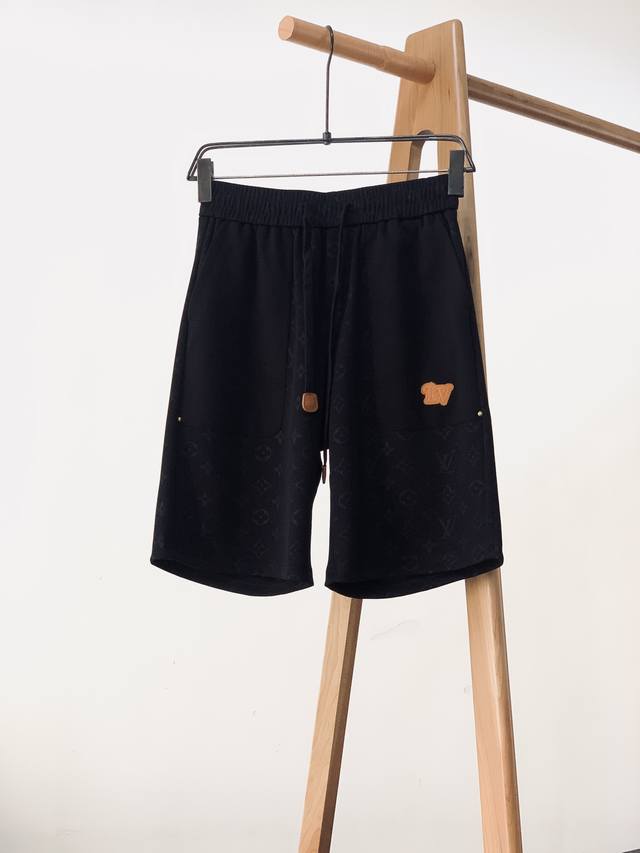 Louisvuitton 2025Ss Spring/Summer new product jacquard pattern casual shorts, fi