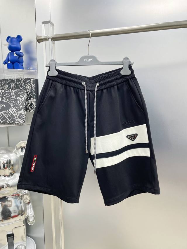 Prada 2025 Spring and Summer new brand logo shorts Dd official website is on sal