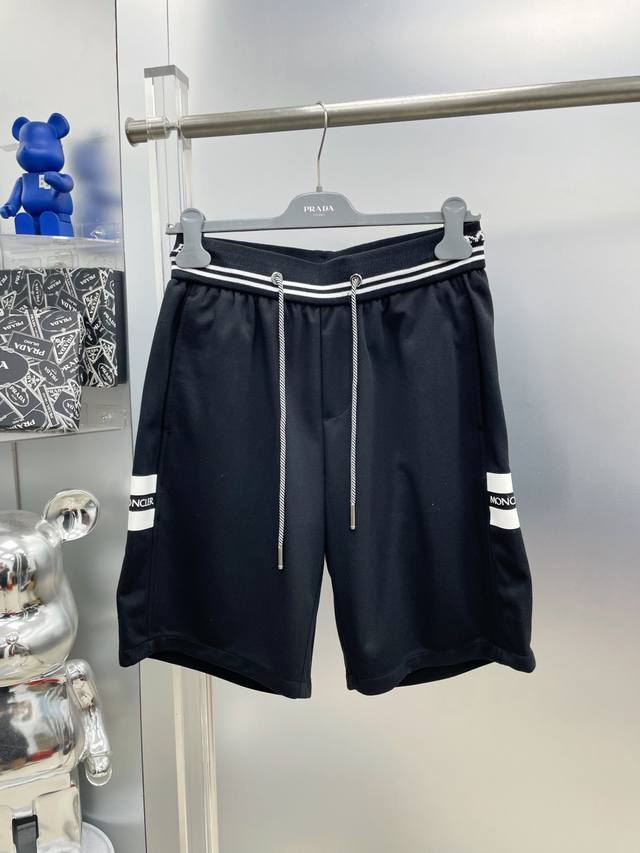 Mon* Moncler 2025 Spring and Summer new brand logo shorts Dd official website is