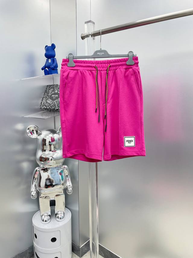 Fen Fendi 2025 summer new letter logo shorts D High-end custom breathable fabric