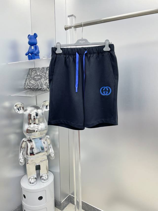 Gu*Gu 2025 Summer New Letter Logo Shorts D High-end custom breathable fabric, br