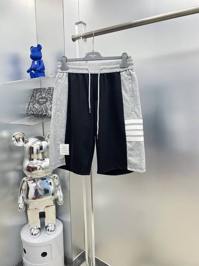 Thom Browne Tb 2025 Summer New Letter Logo Shorts D High-end custom breathable f